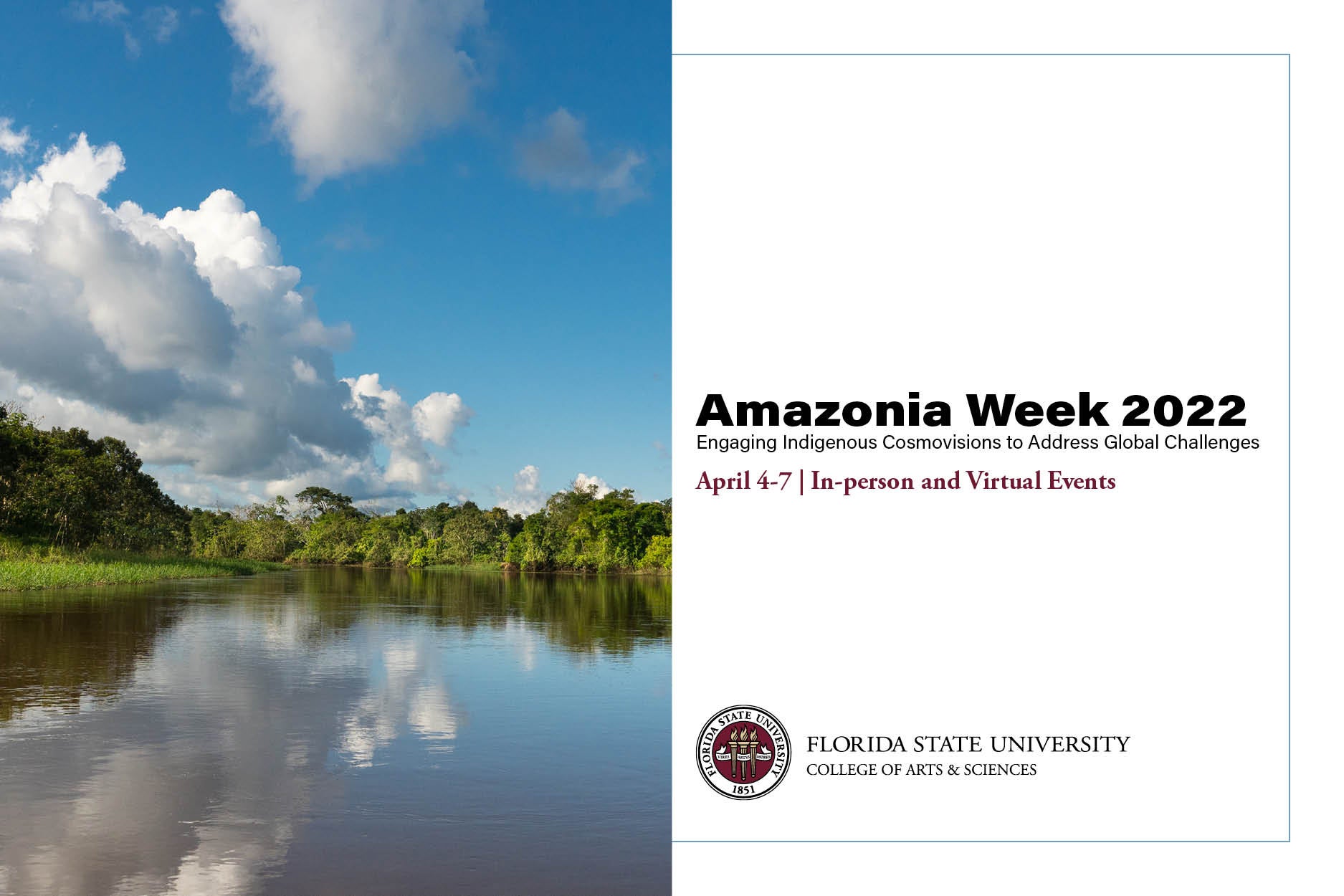 FSU to host Amazonia Week Engaging Indigenous Cosmovisions to Address